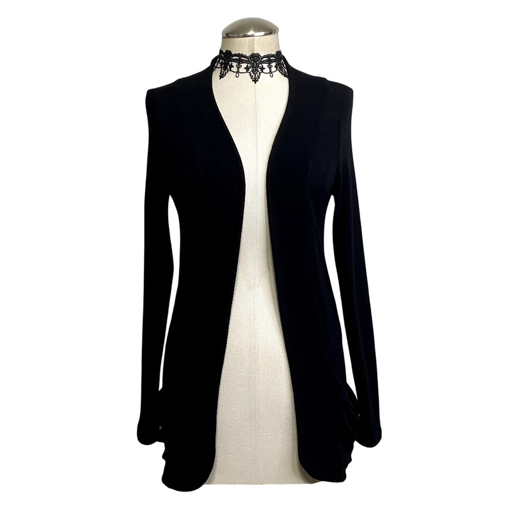 Vintage 90s Gothic Soft Corp Goth Office Siren Grunge Alternative Open Cardigan